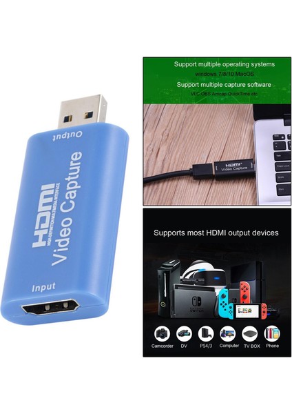 HDMI USB Video Yakalama Kartı Video Canlı Streaming / Oyun Için Hd Kapmak (Yurt Dışından)