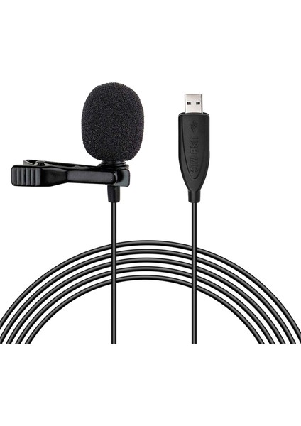 USB Lavalier Yaka Mikrofon Bilgisayar Dizüstü Pc Için Omnidirectional Mic (Yurt Dışından)
