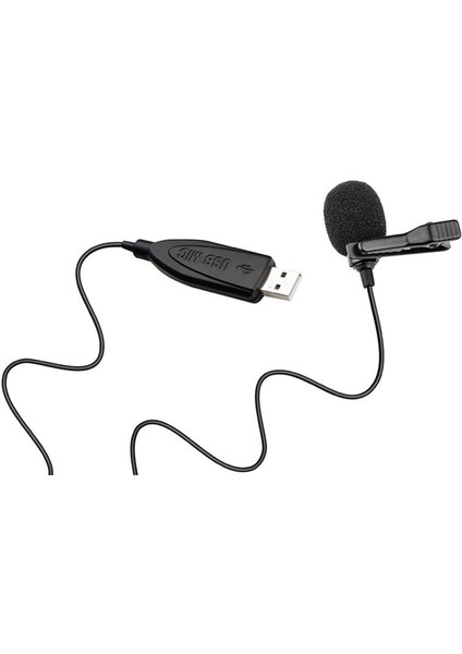 USB Lavalier Yaka Mikrofon Bilgisayar Dizüstü Pc Için Omnidirectional Mic (Yurt Dışından)