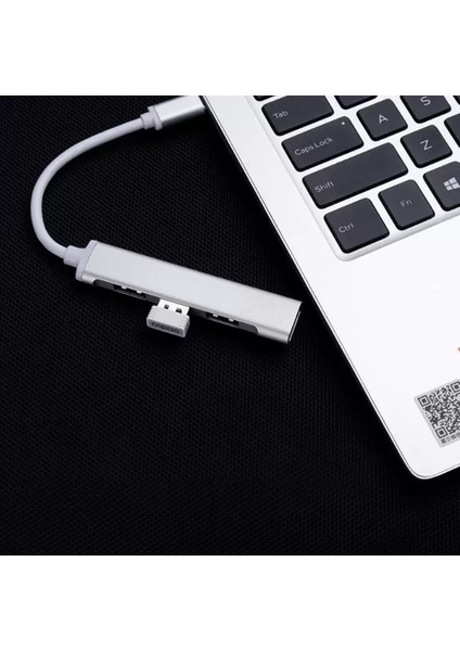 Type-C To USB Hub 4 Port Çoklayıcı Macbook Ile Uyumlu Çoğaltıcı Adaptör