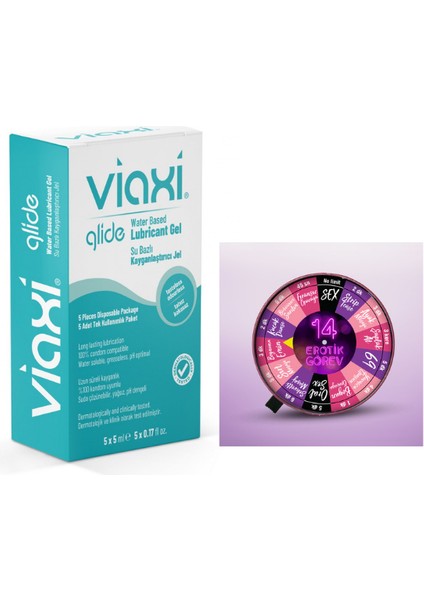 Glide Jel 5x5 ml ve Ozzy Store Erotik Görev Çarkı