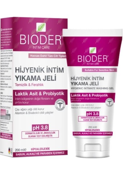 Intım Care Hijyenik Intim Yıkama Jeli 200 ml