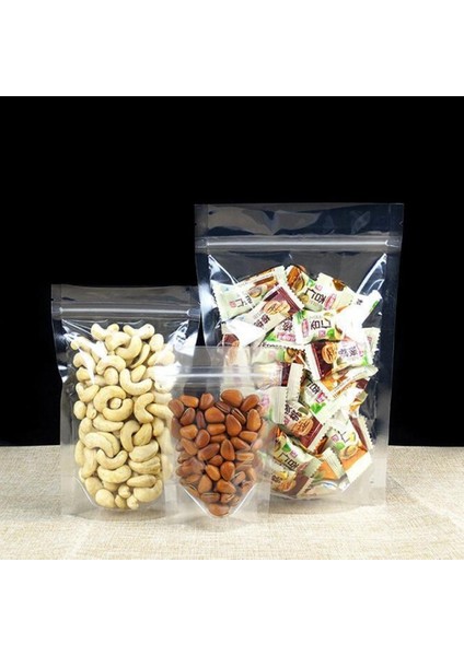 Şeffaf Doypack (11 x 18,5) 100 Adet