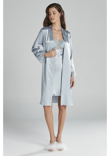 4285 Ikili Saten Gecelik - Sabahlık Takımı fiyatları