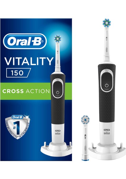 Vitality D150 Şarj Edilebilir Diş Fırçası Cross Action+ 1 Yedek Başlık