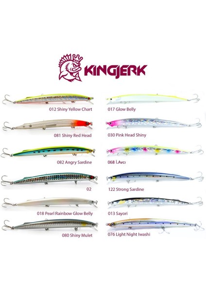 Fujın Kingjerk Sinking 19CM 34GR Maket Balık