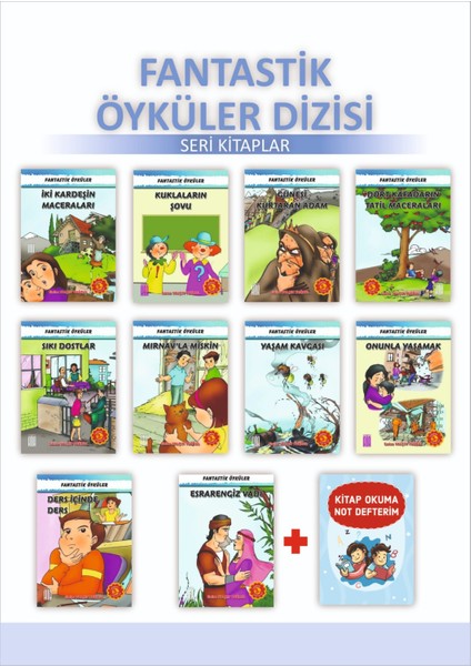 Ata 3. Sınıflar İçin Fantastik Öyküler Dizisi + Kitap Okuma Not Defteri