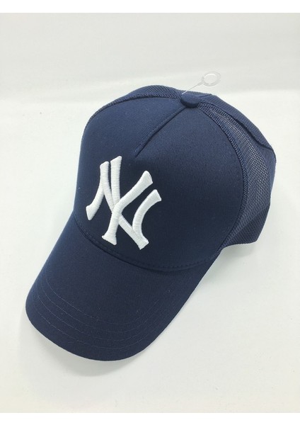 Eleven Market Fileli New York Yankees Nakışlı Şapka Laciver Beyaz Fileli Ny Şapka