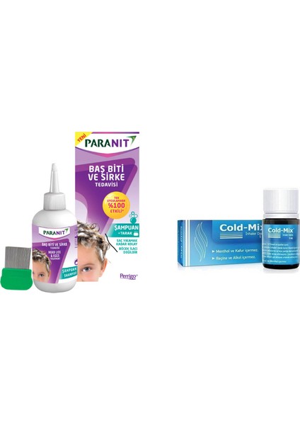 Paranit 100 ml Şampuan + Cold-Mix Inhaler Damla 5 ml