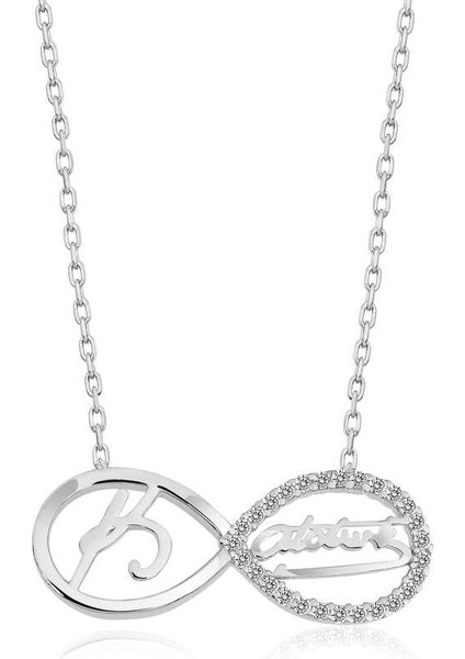 Gümüş Sonsuzluk Kemal Atatürk Bayan Kolye