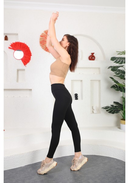 Seamless Yüksek Bel Günlük Spor Kadın Fitilli Tayt indirimleri