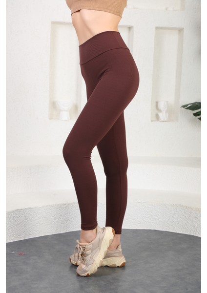 Seamless Yüksek Bel Günlük Spor Kadın Fitilli Tayt modelleri