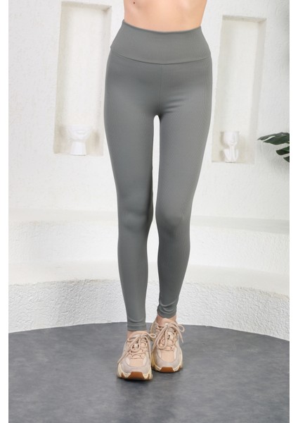 Seamless Yüksek Bel Günlük Spor Kadın Fitilli Tayt fiyatları