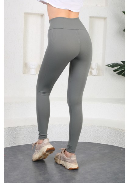 Seamless Yüksek Bel Günlük Spor Kadın Fitilli Tayt modelleri