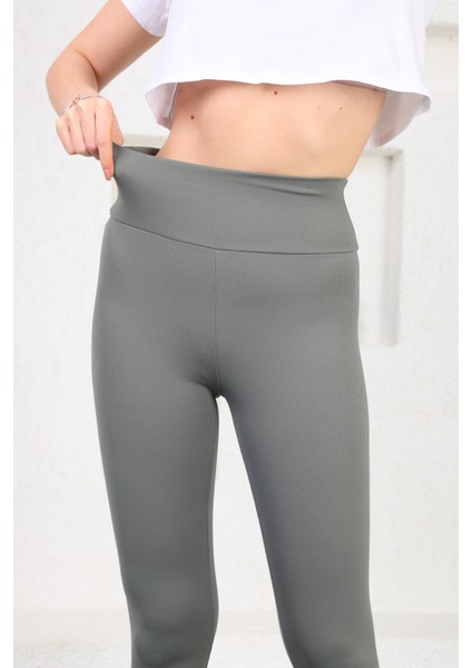 Seamless Yüksek Bel Günlük Spor Kadın Fitilli Tayt indirimleri