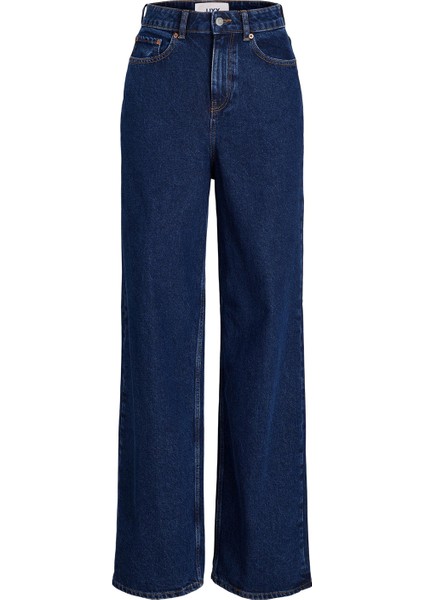 Jxtokyo Wide Hw Cre6001 Noos Düz Koyu Mavi Kadın Denim Pantolon modelleri