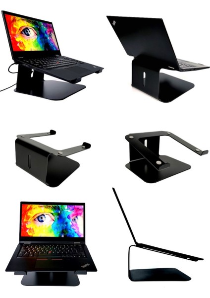 Tüm Modellere Uyumlu Notebook Standı Laptop Sehbası Yükseltici Altlık-Çelik