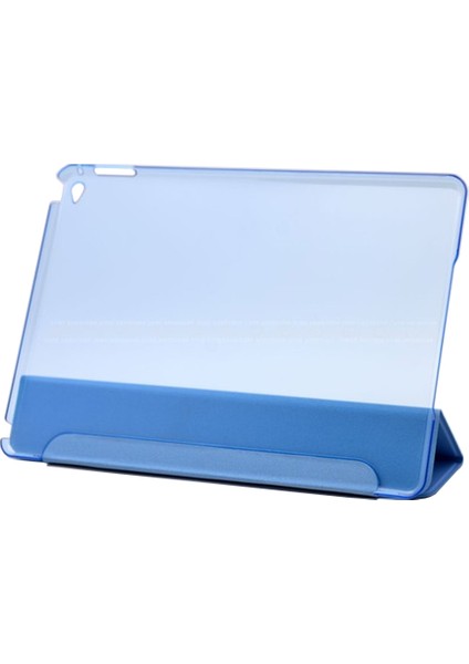 Apple Ipad 2 / 3 / 4 Smart Cover Üçgen Stand Arkası Şeffaf Tablet Kılıfı