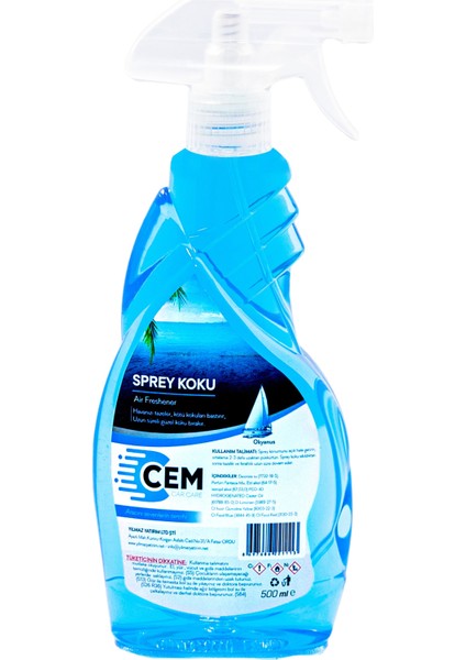 CAR CARE Sprey Koku Air Freshener Okyanus 500 ML