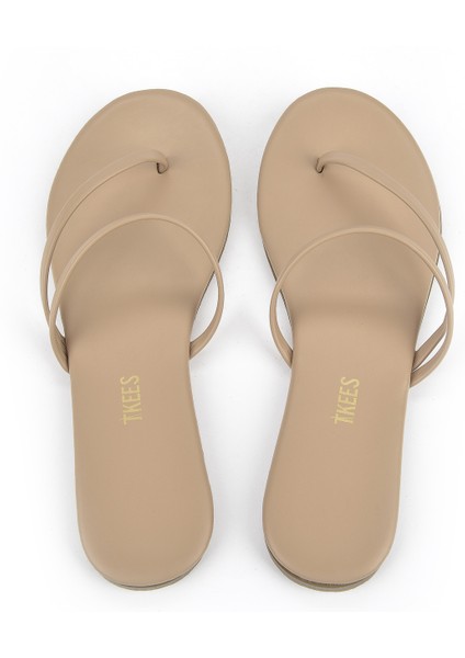 Tkees, Kadın Terlik 12136 TK4002 Krem