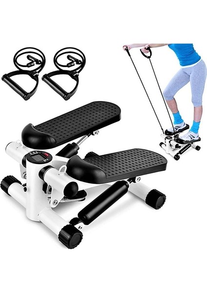 Fitness Twister Stepper Step Aleti Ipli Egzersiz Aleti Siyah