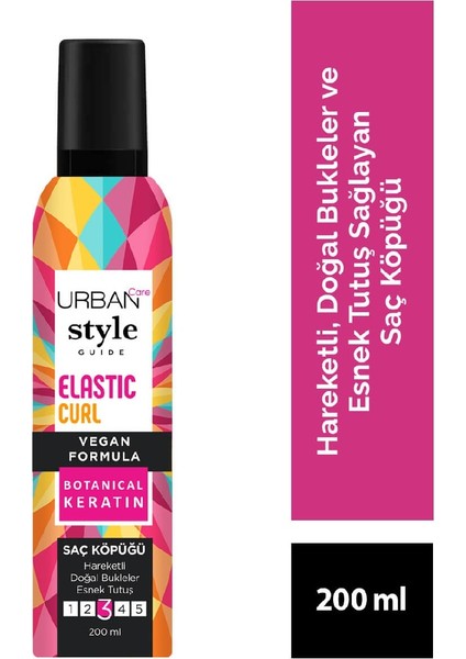 Urban Care Style Guide Elastic Curl Bukle Belirginleştirici Köpük 200 ml