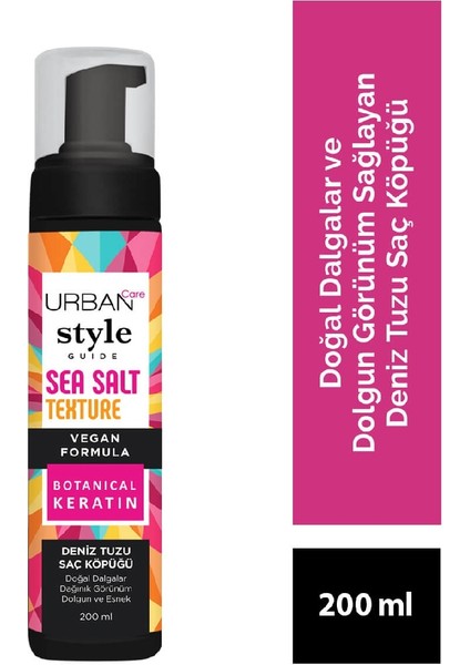 Urban Care Style Guide Sea Salt Deniz Tuzu Saç Köpüğü 200 ml