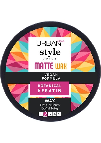 Urban Care Style Guide Matte Wax Mat Görünüm Saç Şekillendirici Wax 100 ml