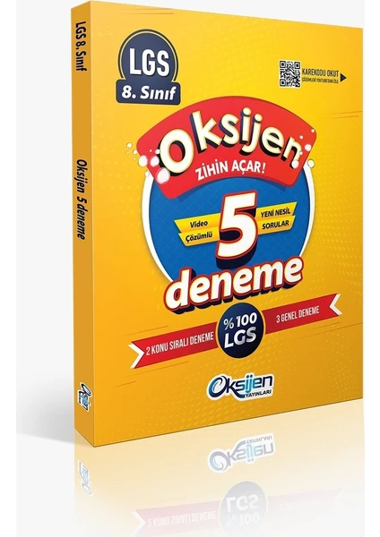 Oksijen Yayınları 8. Sınıf LGS 5 Genel Deneme