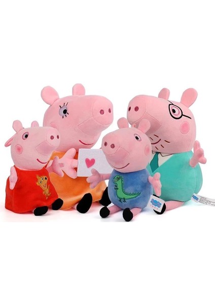 Peluş Peppa Pig Aile Seti