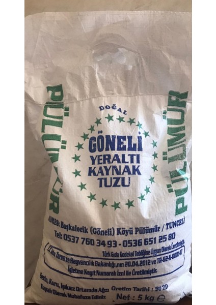 Pülümür Yeraltı Kaynak Tuzu 5 kg