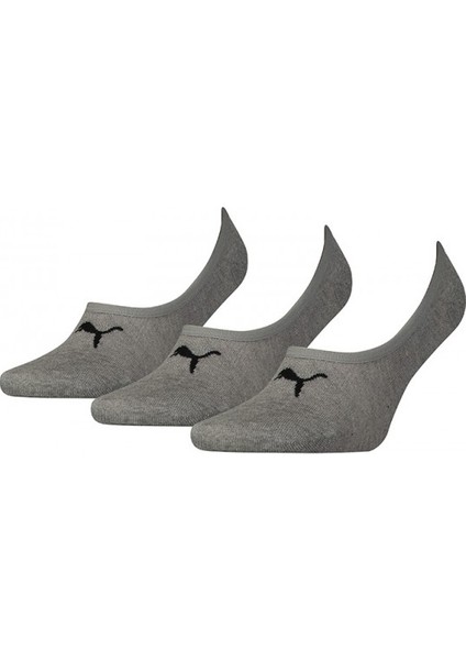 Footıe 3p Unisex Babet Çorap 90693003 Gri