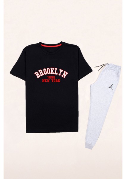 Brooklyn Baskılı Eşofman Takımı