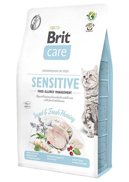 Hipoalerjenik Sensitive Ringa Balıklı & Böcekli Tahılsız Hassas Yetişkin Kedi Maması 2 kg