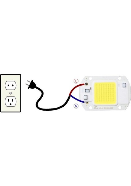 Nalbur Center LED Projektör Çip 50W