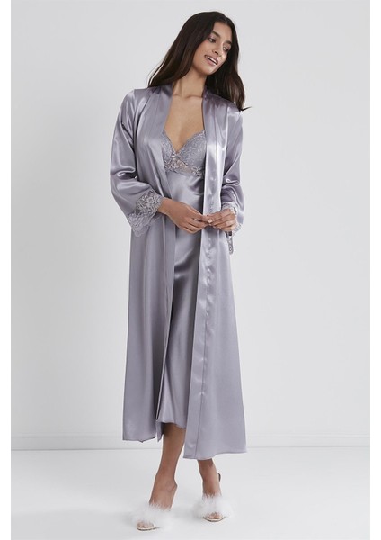 4370 Ikili Saten Gecelik - Sabahlık Takımı fiyatları