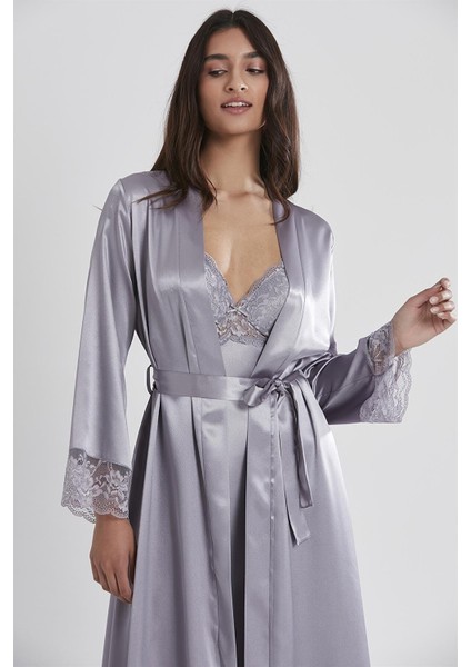 4370 Ikili Saten Gecelik - Sabahlık Takımı modelleri