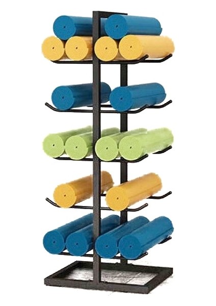 Pilates Yoga Mat Minderi Köpük Silindir ve Aksesuar Depolama Standı Mobil