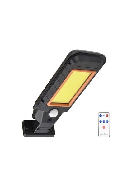 Güneş Enerjili Mini Sokak Lambası Solar Duvar Lambası Hareket Sensörlü 3 Mod Kumandalı