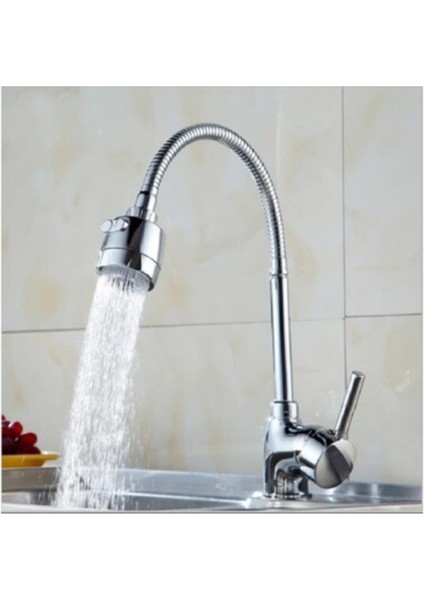 Delta Pirinç Çift Su Girişli Mutfak Eviye Bataryası