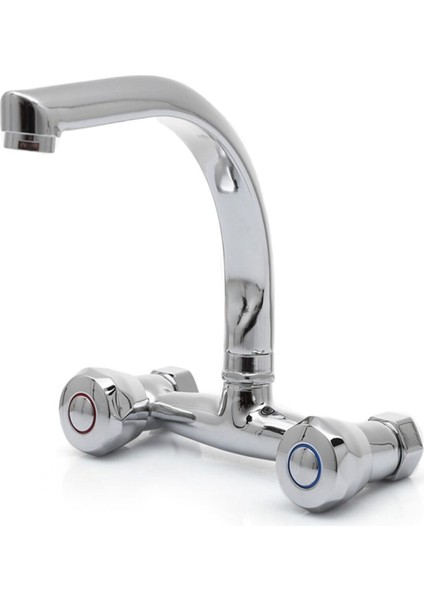 Balık Sırtı Borulu Klasik Mutfak Eviye Bataryası Garantili Çevirmeli Batarya