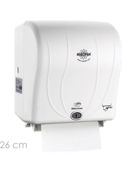 Sensörlü Havlu Makinesi 26 cm Beyaz