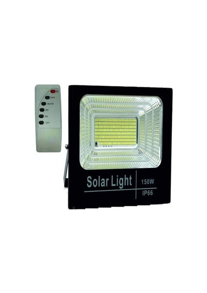 150 Watt Fotoselli Sensörlü LED Solar Projektör Hs 3806