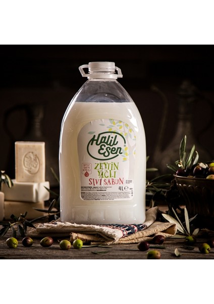 Zeytinyağlı Sıvı Sabun Hamam Kokulu Ph 5.5 4 lt