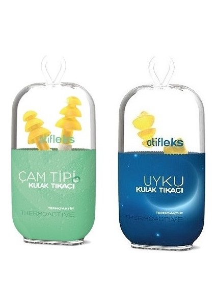 Thermo-Aktif Çam Tipi Kulak Tıkacı M + Uyku Kulak Tıkacı (L)