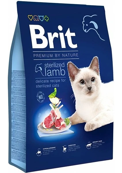 Brit Care Premium By Nature Sterilised Kuzu Etli Kısırlaştırılmış Yetişkin Kedi Maması 8 kg