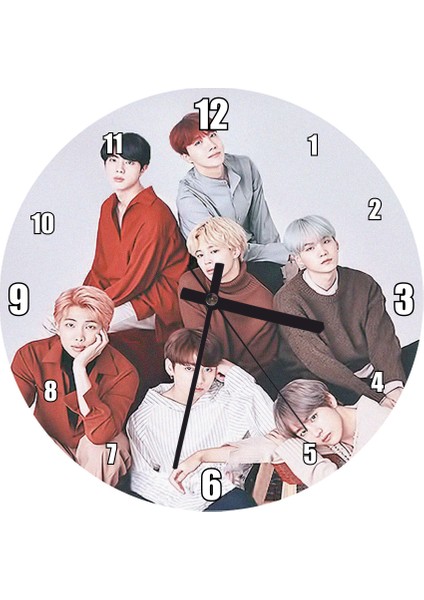 Cakatablo Bts Kore Pop Casual Kıyafetler (Çap 50X50 cm )
