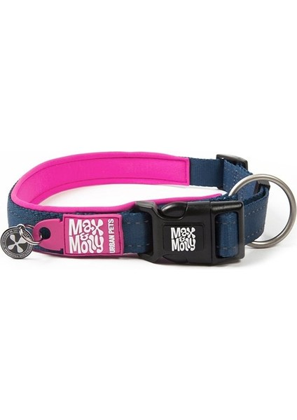 Smart Id Matrix Köpek Boyun Tasması Pembe Small 1.5X28-45 cm