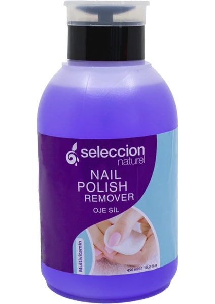 Seleccion Naturel Aseton Pompalı 450ML Mor