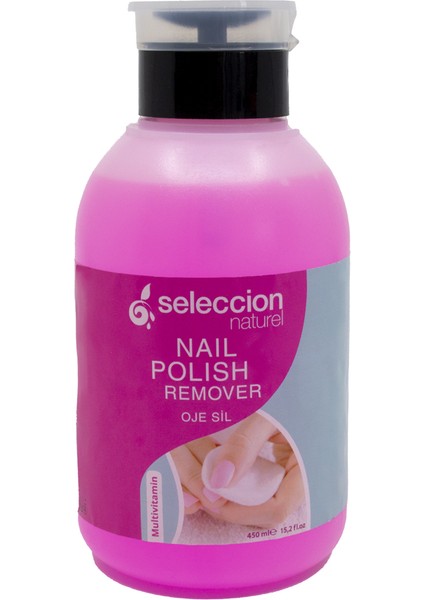Naturel Aseton Pompalı 450ML Pembe